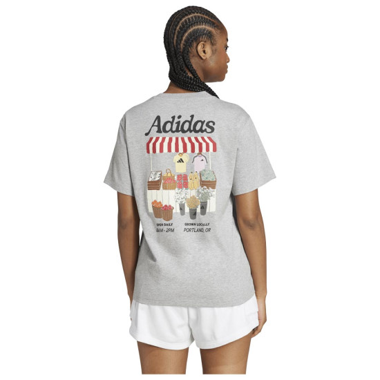 Adidas Γυναικεία κοντομάνικη μπλούζα Farmers Market Graphic Tee